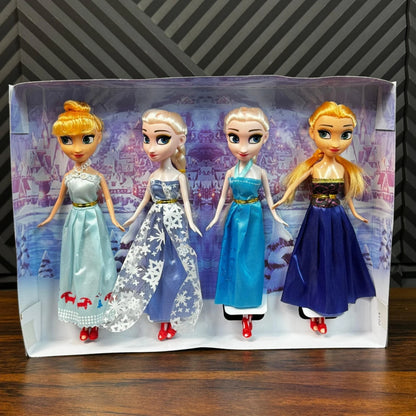 Frozen Dolls - 4 in 1 dolls Elsa Doll Girls Toys Fever Princess