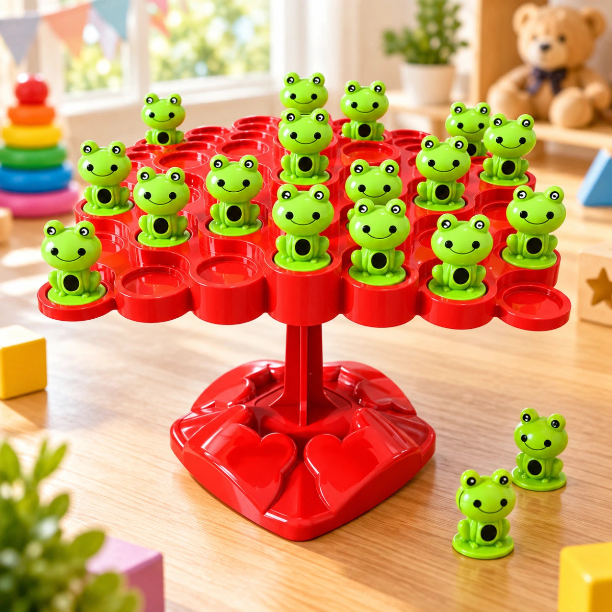 Fun Frog Balance Tree Board Game with Frog Pieces for Kids