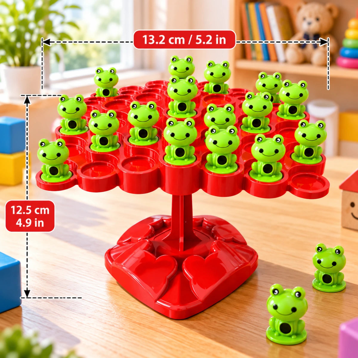 Fun Frog Balance Tree Board Game with Frog Pieces for Kids