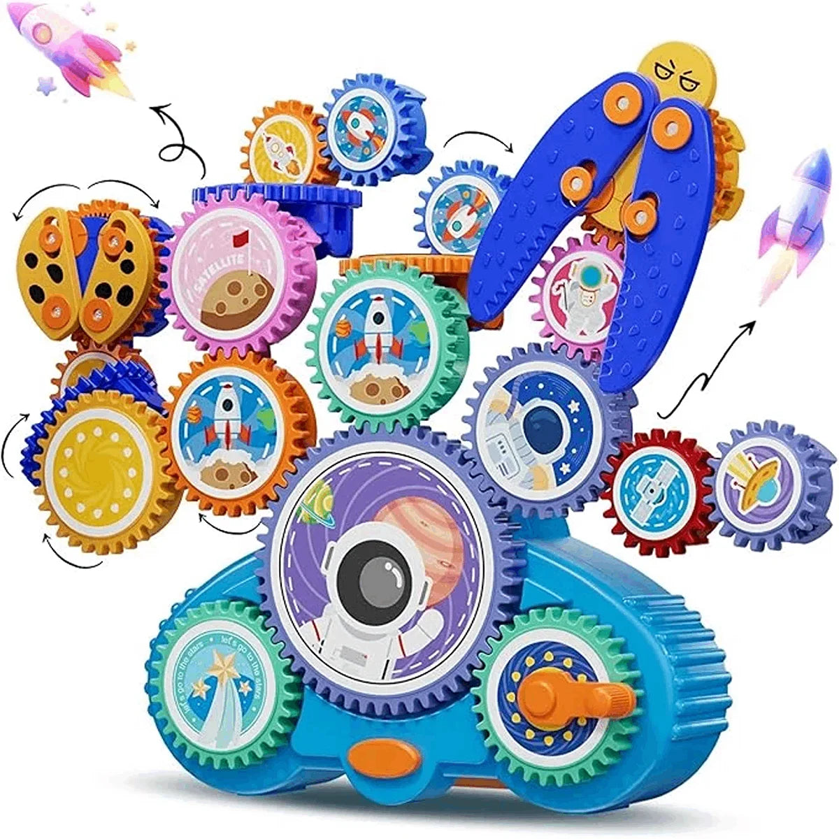 Electric & Manual Gear Building Blocks for Kids