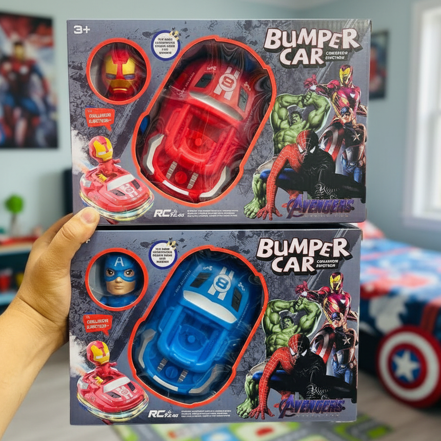 Avengers Superhero Ride-On Bumper Car for Kids