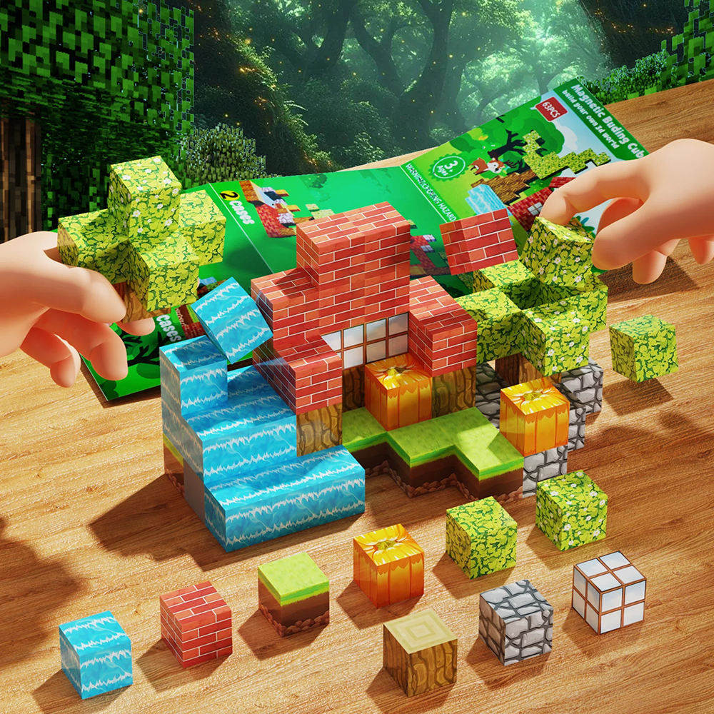 Minecraft Magnetic Building Blocks Cubes 100pc