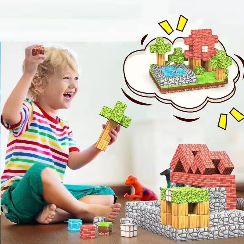 Minecraft Magnetic Building Blocks Cubes 100pc