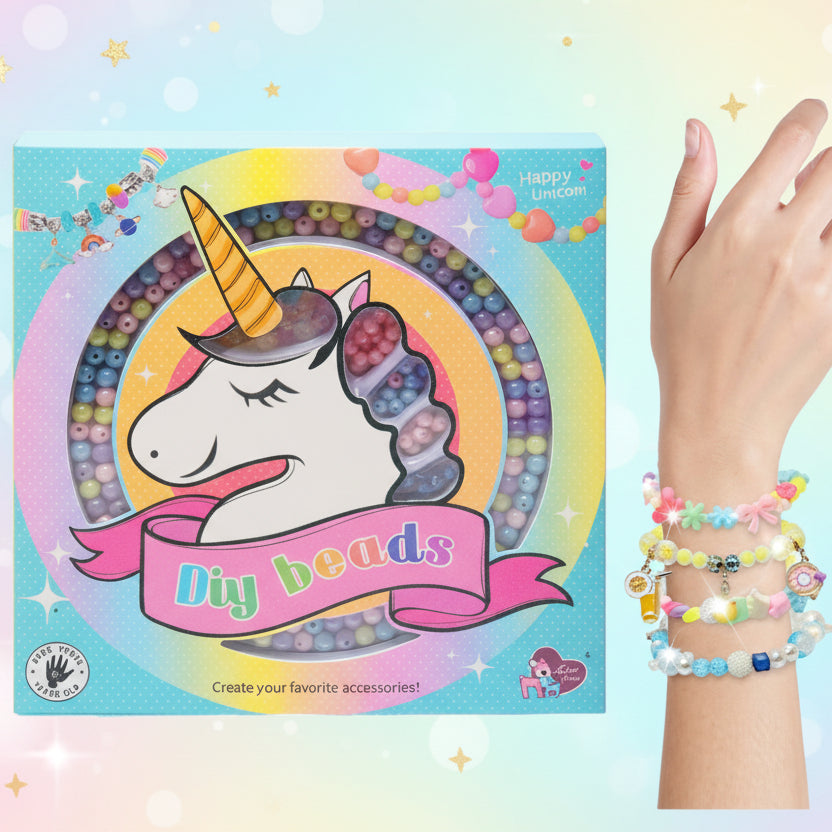 Unicorn DIY Beads Set For Girls - Toynix