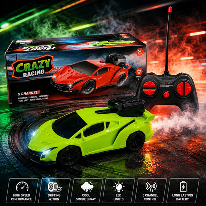 High Speed Remote Control Spray Car for Kids