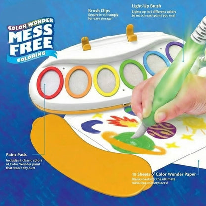 Magical Paint Brush Coloring Kit with Color Recognition & Special Paper
