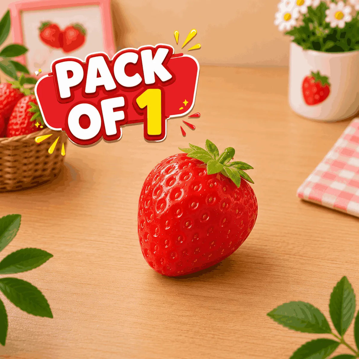 Kawaii Strawberry Squishy Fidget Stress Relief Toy