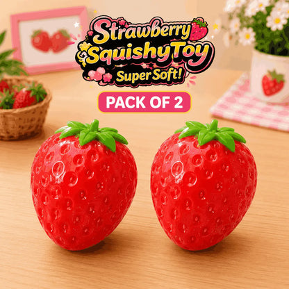 Kawaii Strawberry Squishy Fidget Stress Relief Toy