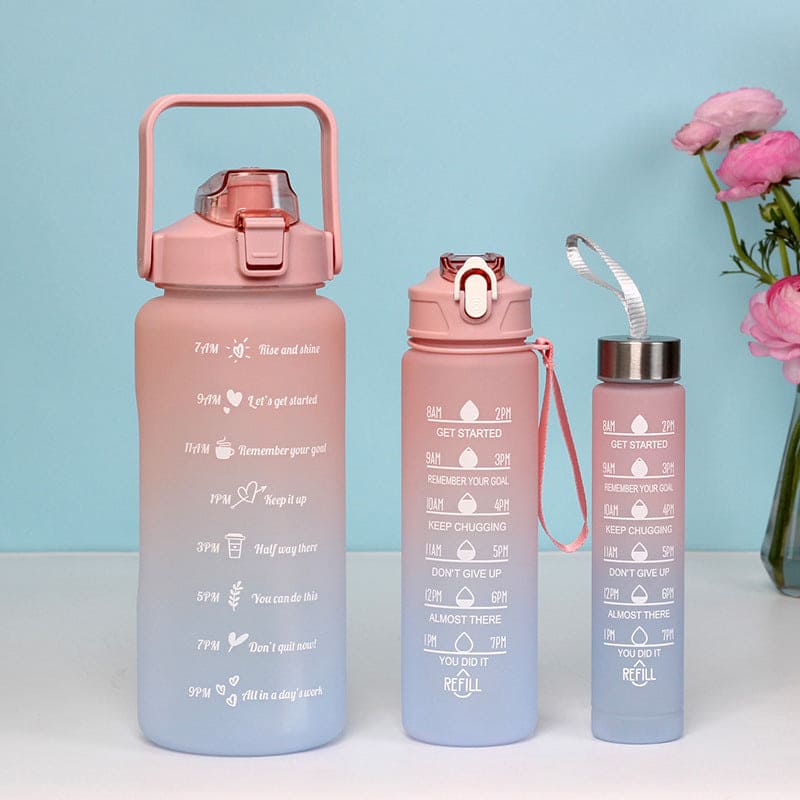 3pcs Colourful Water Bottle Set - Deliverrpk