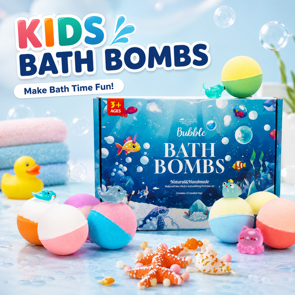 Kids Bath Bombs with Surprise Toys Inside