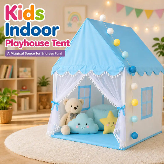 Kids Indoor Playhouse Tent for pretend play and indoor activities