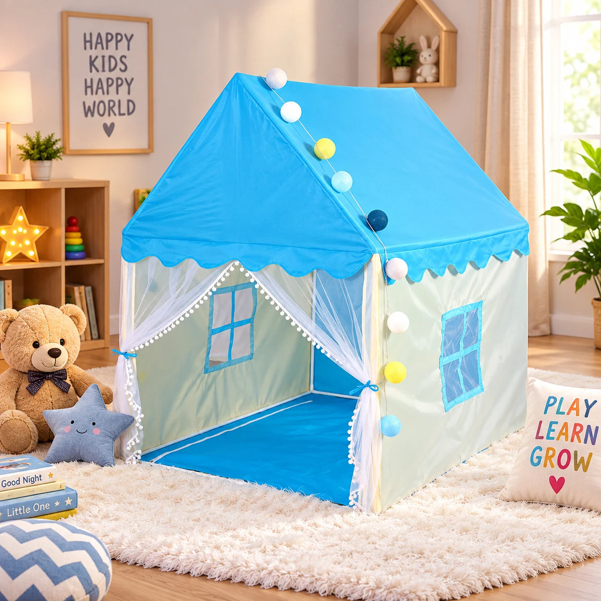 Kids Indoor Playhouse Tent for pretend play and indoor activities