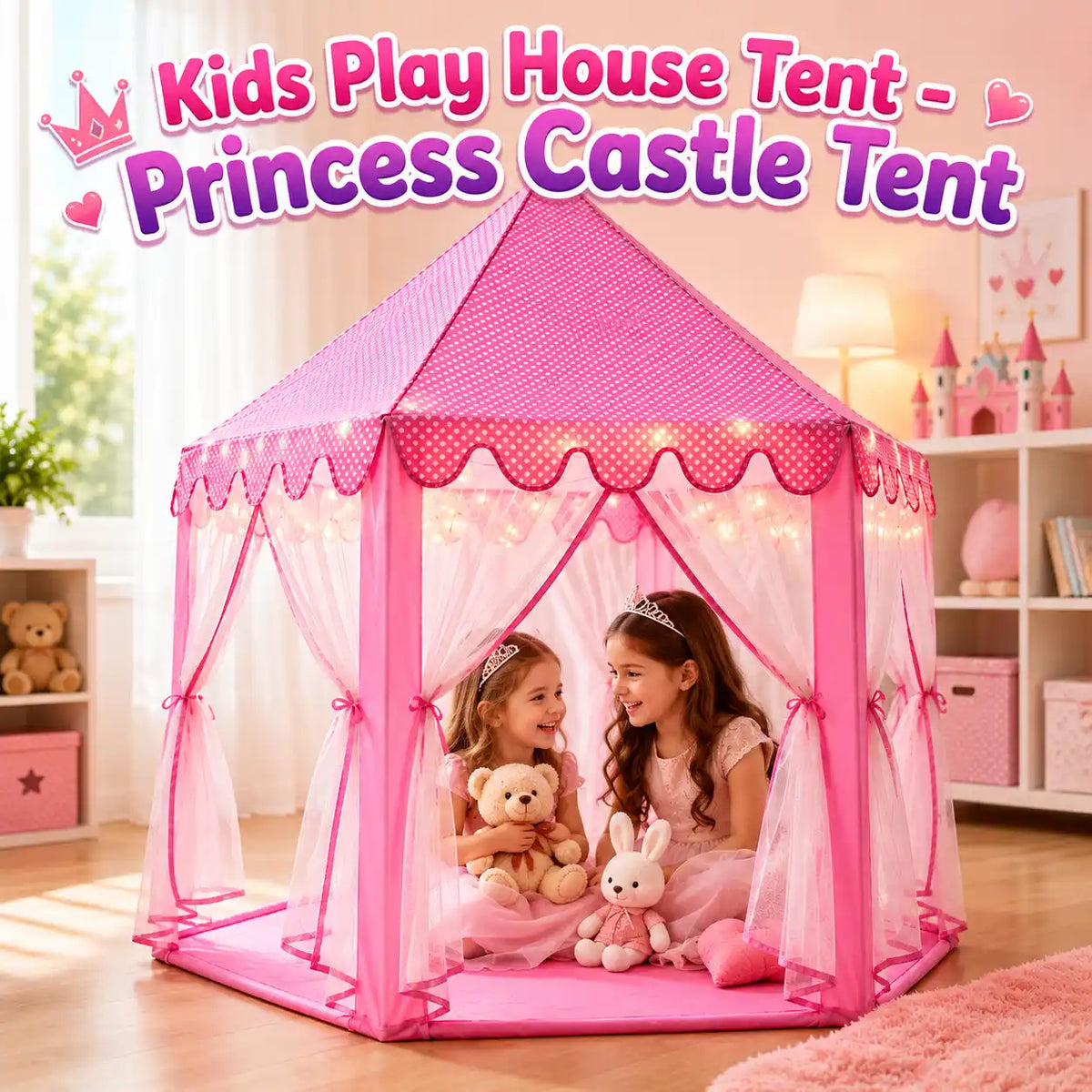 Kids Play House Princess Tent - Deliverrpk