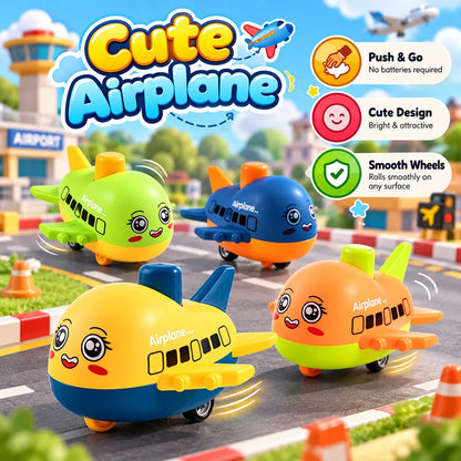 Kids Colorful Pull-Back Airplane Toy