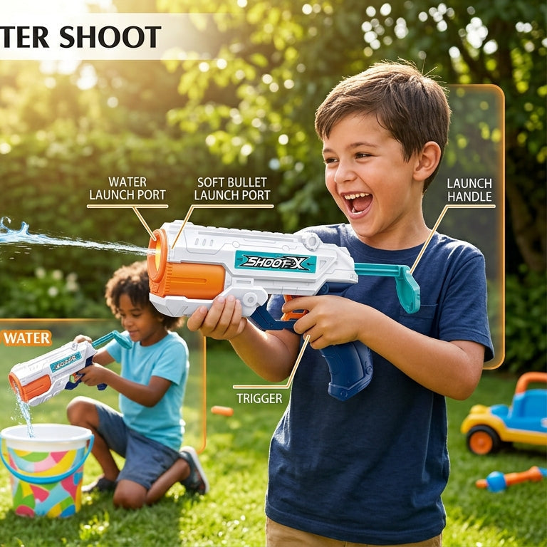 Magic 2 in 1 Shooting & Water Gun
