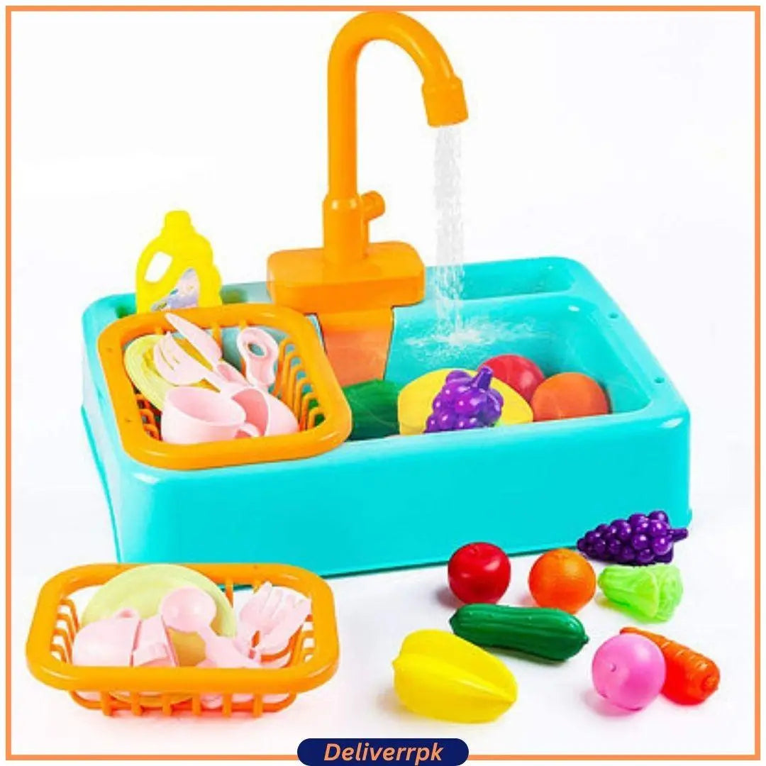 Kitchen Sink Play Set with Running Water - Deliverrpk