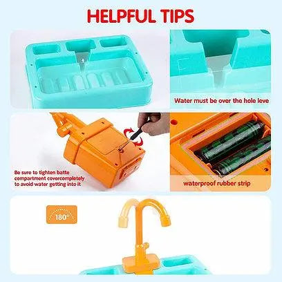 Kitchen Sink Play Set with Running Water - Deliverrpk