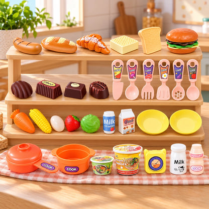 Kitchen Playset with Realistic Steam and Light
