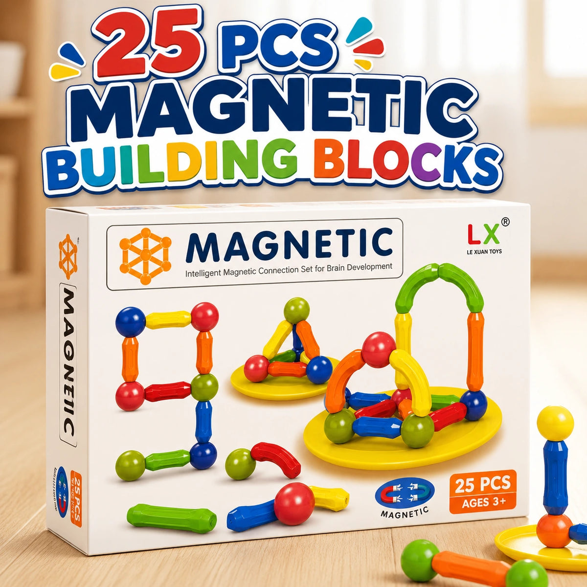 Magnetic Building Blocks Educational Construction Toy for Kids
