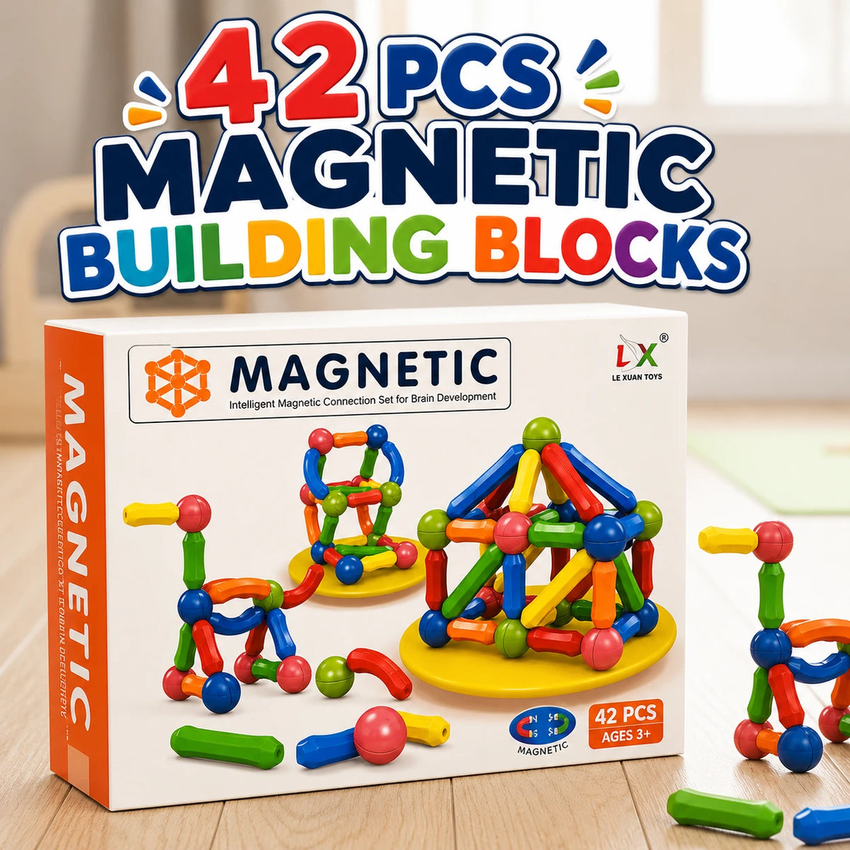 Magnetic Building Blocks Educational Construction Toy for Kids