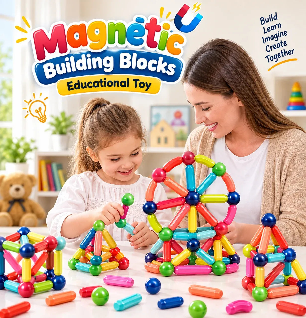 Magnetic Building Blocks Educational Toy