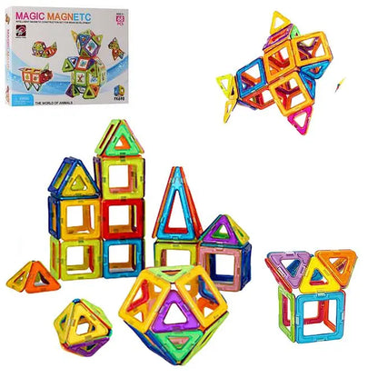 Magnetic Building Blocks, Educational Magnetic Tiles Kit , Magnetic Construction deliverrPK