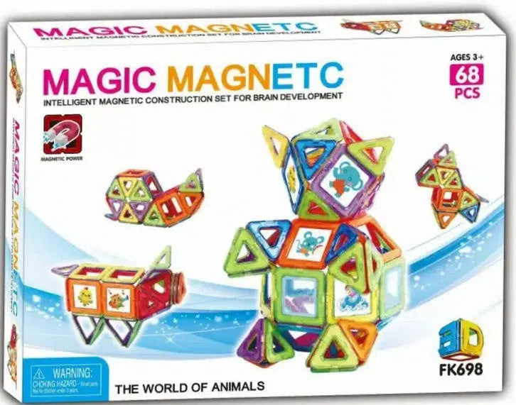 Magnetic Building Blocks, Educational Magnetic Tiles Kit , Magnetic Construction deliverrPK