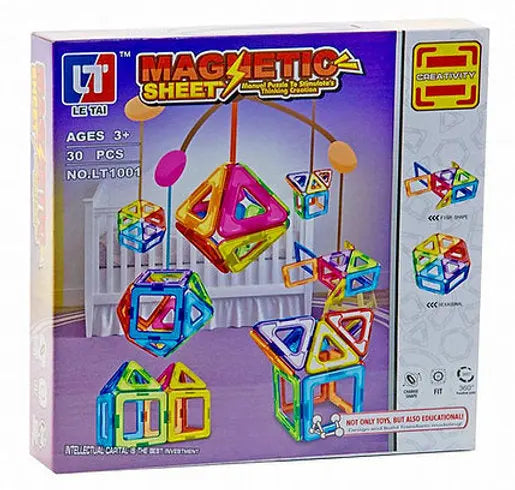 Magnetic Building Blocks, Educational Magnetic Tiles Kit , Magnetic Construction deliverrPK