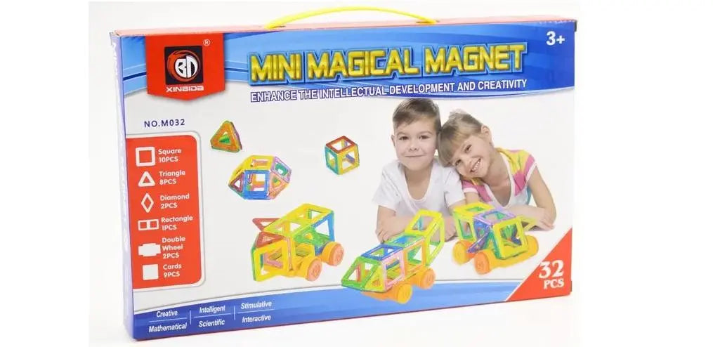 Magnetic Building Blocks, Educational Magnetic Tiles Kit , Magnetic Construction deliverrPK