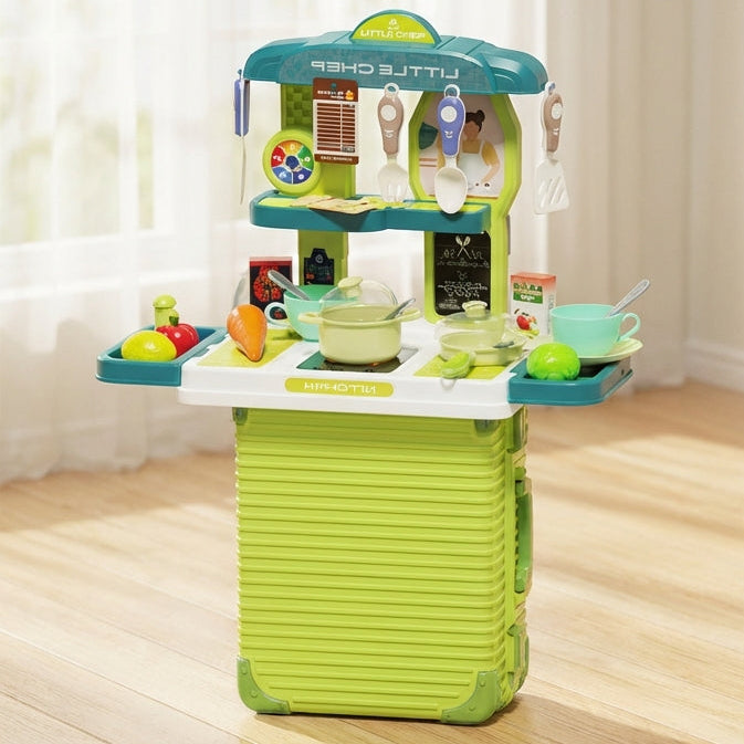 Green Large Kitchen Play Set for Kids
