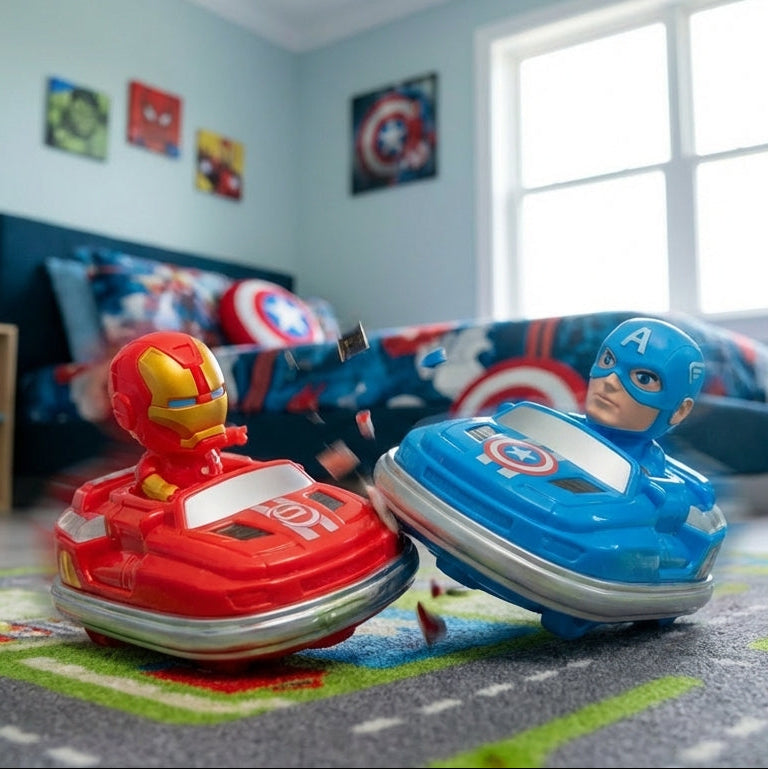 Avengers Superhero Ride-On Bumper Car for Kids