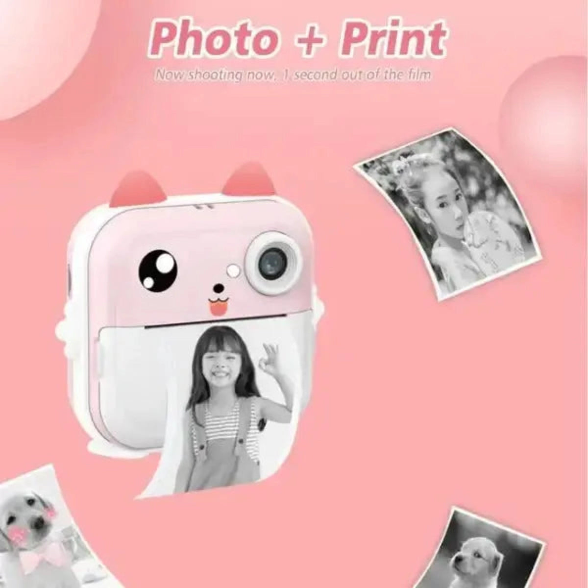 Children's photo printer with cartoon design 