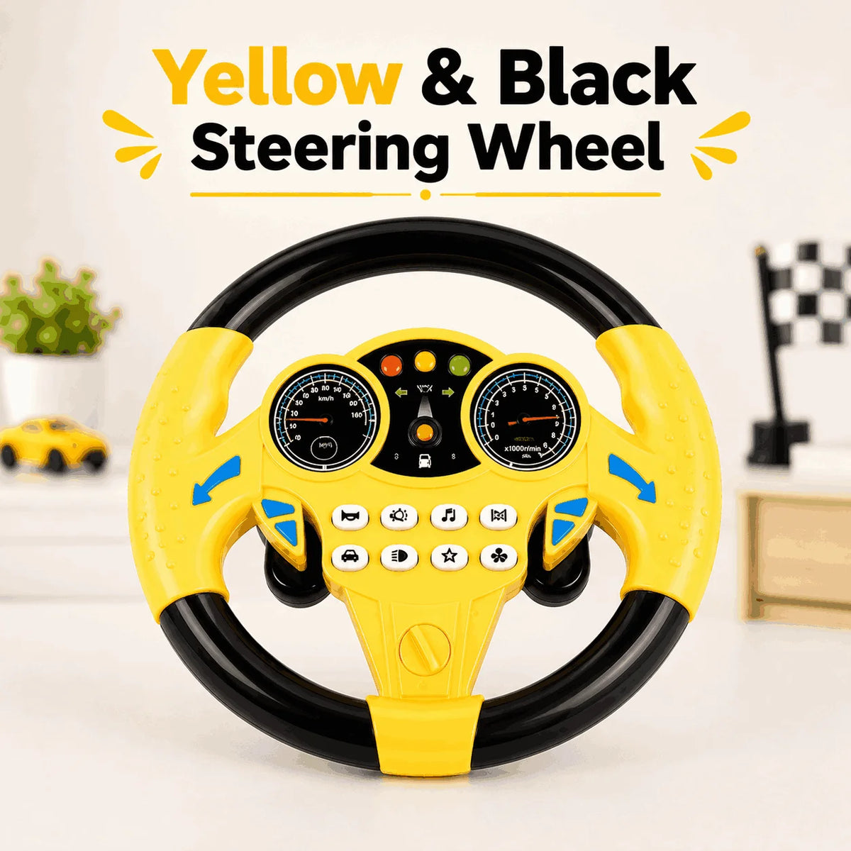 Multifunctional Steering Wheel Toy For Kids 