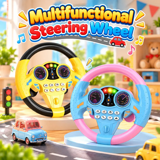 Multifunctional Steering Wheel Toy For Kids 