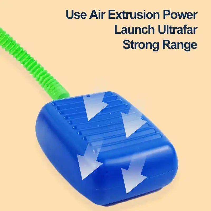 Outdoor Stomp Rocket Launcher Game with Foam Rockets for Kids