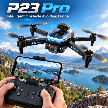 P23 Pro Intelligent Obstacle Avoiding Drone - Foldable Drone - deliverr