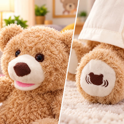 Peek-A-Boo Teddy Bear Toy With Motion and Sound for Kids