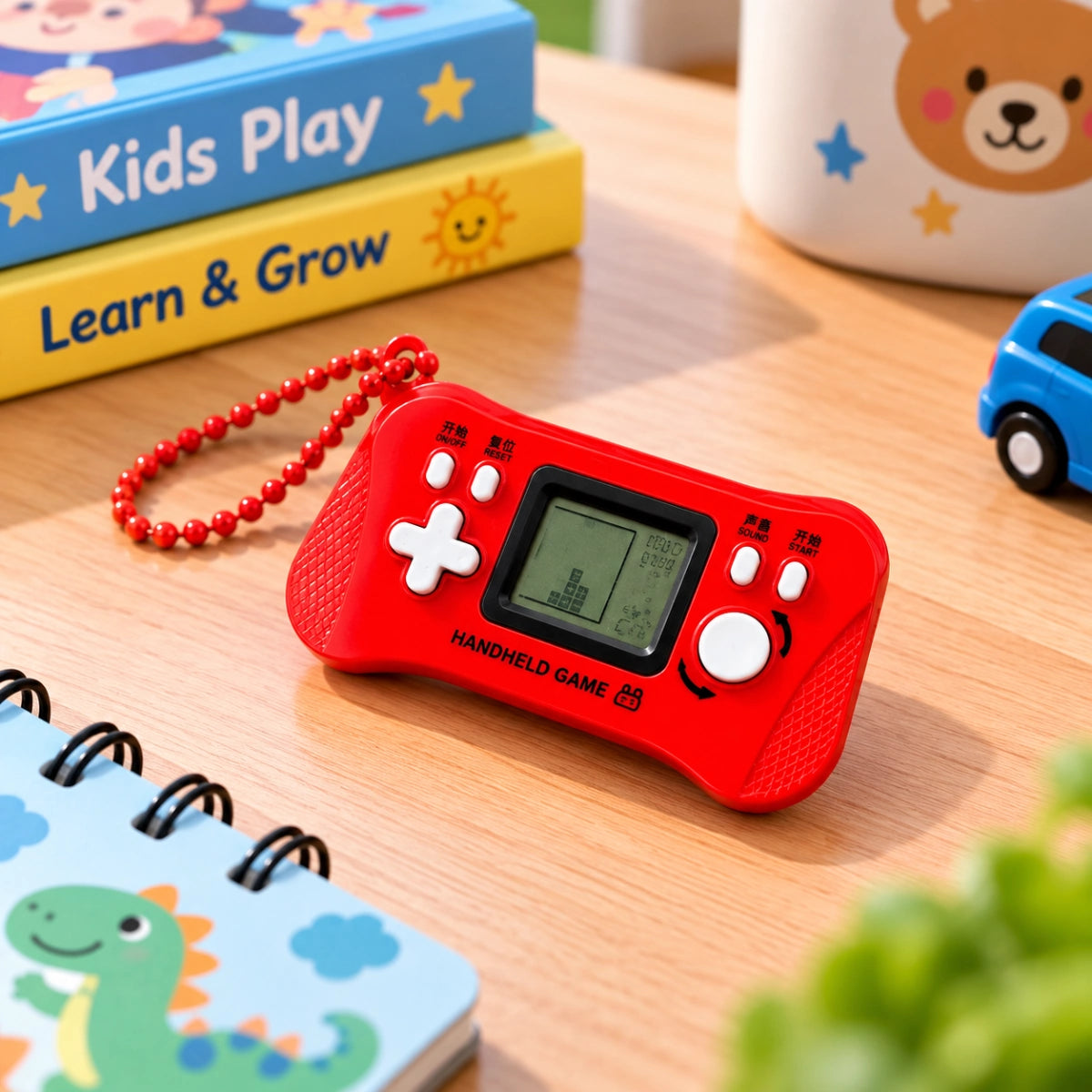 Portable Retro Tetris Console Brick Game Handheld Gaming Device