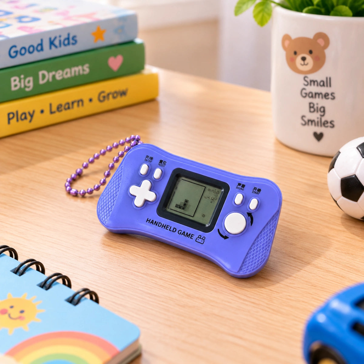 Portable Retro Tetris Console Brick Game Handheld Gaming Device