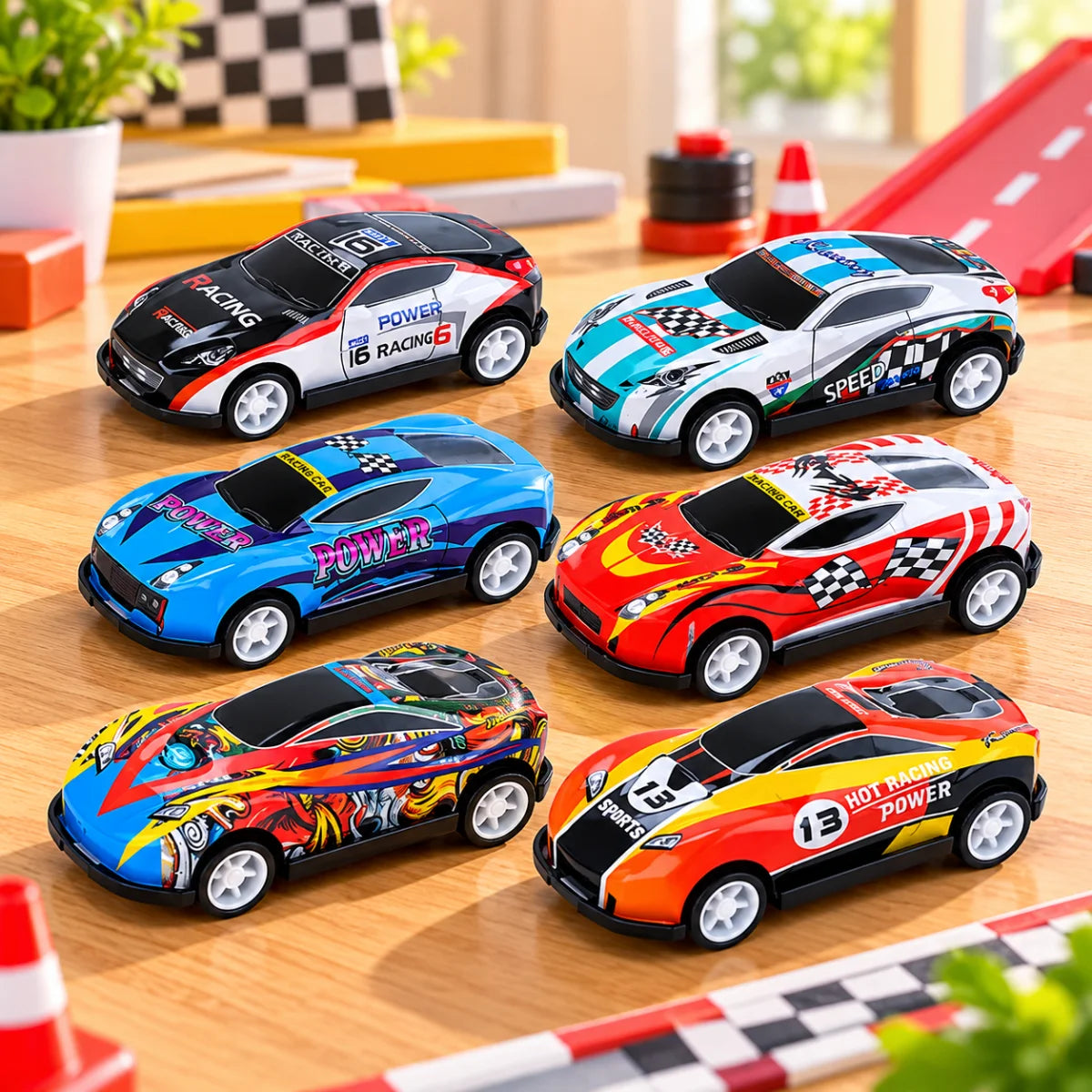 Pull Back Die - Cast Cars Set 6 Pcs - Deliverrpk