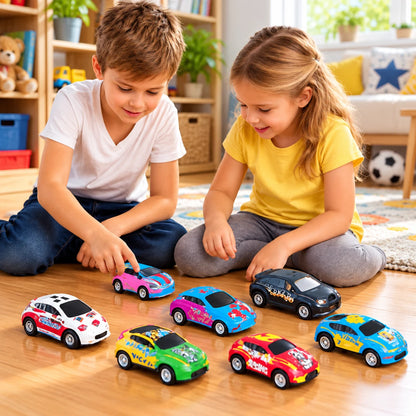 Pull Back Die - Cast Cars Set 6 Pcs - Deliverrpk
