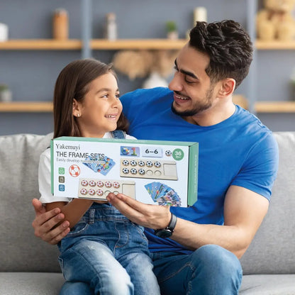 Children Wooden Puzzle Football Mathematics Teaching Game