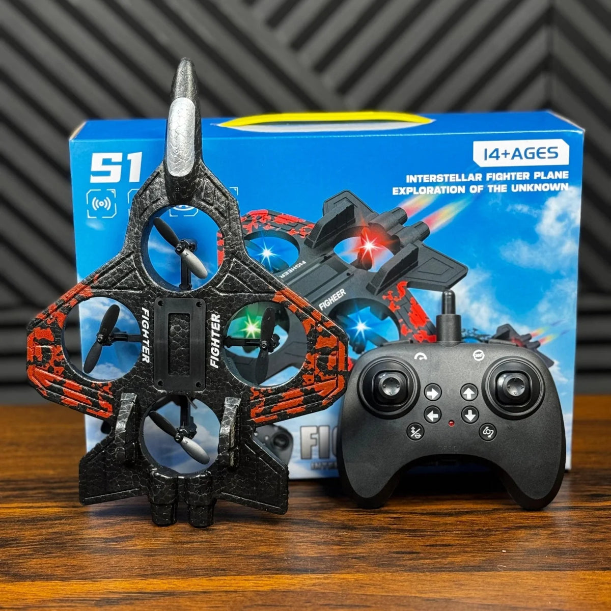 RC Combat Aircraft Drone – Remote Control Flying Jet Toy for Kids -Deliverrpk