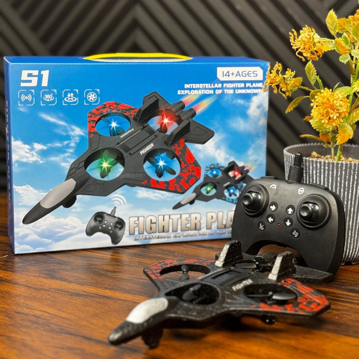 RC Combat Aircraft Drone – Remote Control Flying Jet Toy for Kids -Deliverrpk