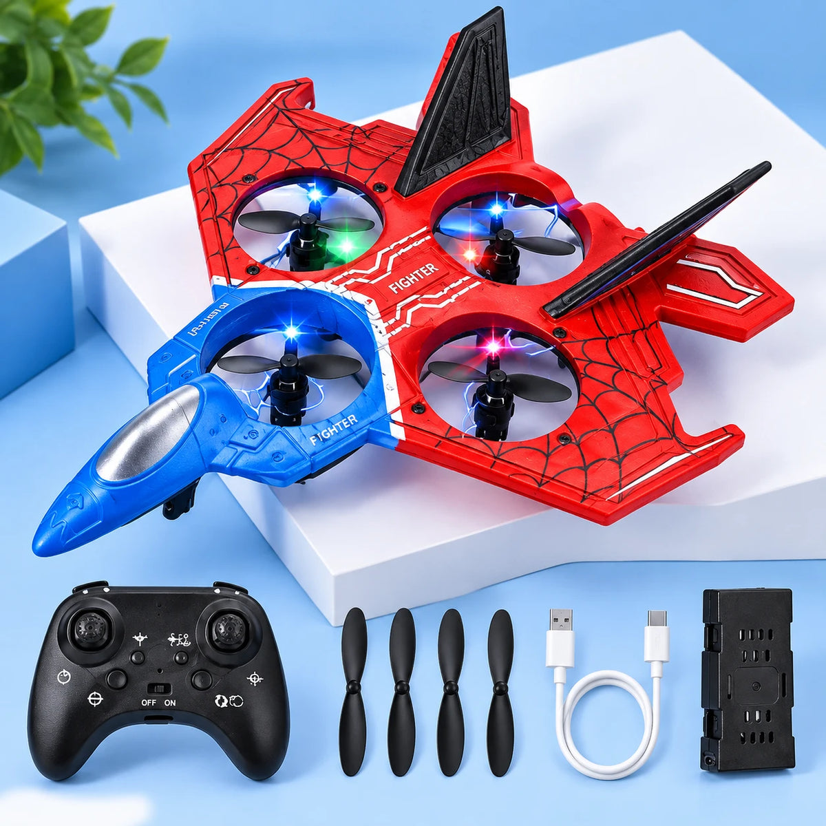 RC Combat Aircraft Drone – Remote Control Flying Jet Toy for Kids -Deliverrpk