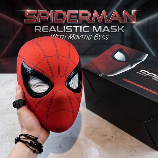 Realistic Spiderman Mask With Moving Eyes for kids superhero dress up