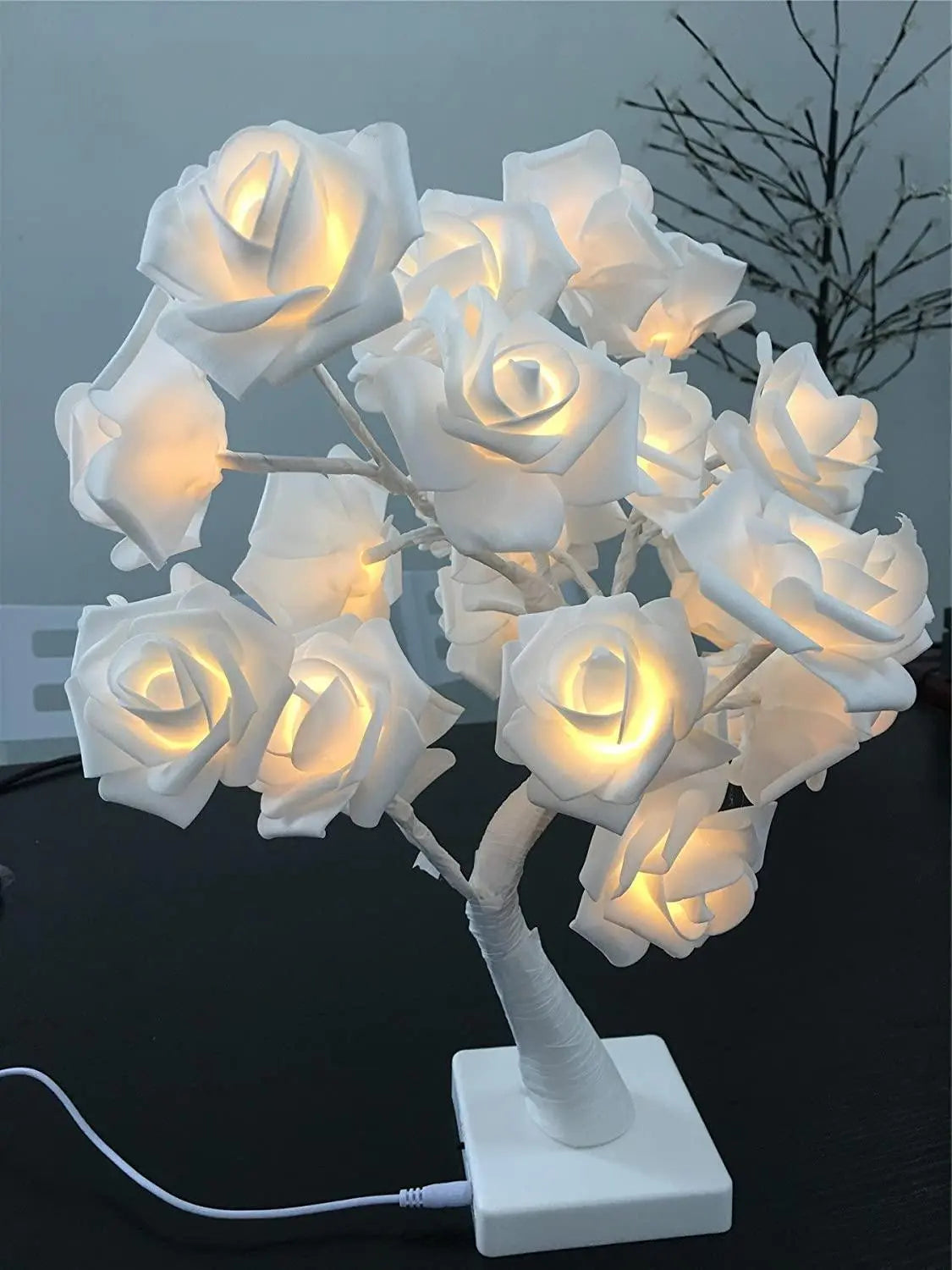 Rose Flower Desk Tree Lamp - Deliverrpk