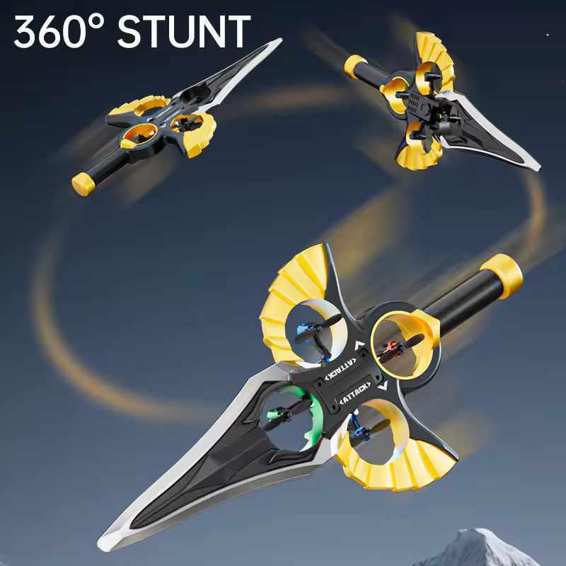 RC Flying Sword Drone – LED Remote Control Toy