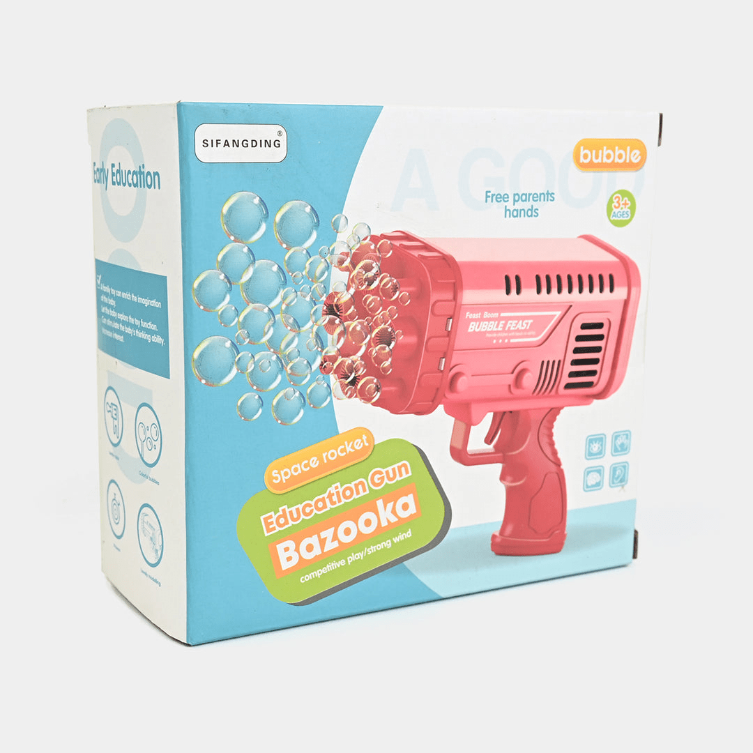 Space Rocket Bazooka Bubble Gun Electric Automatic Bubble Maker - deliverrpk
