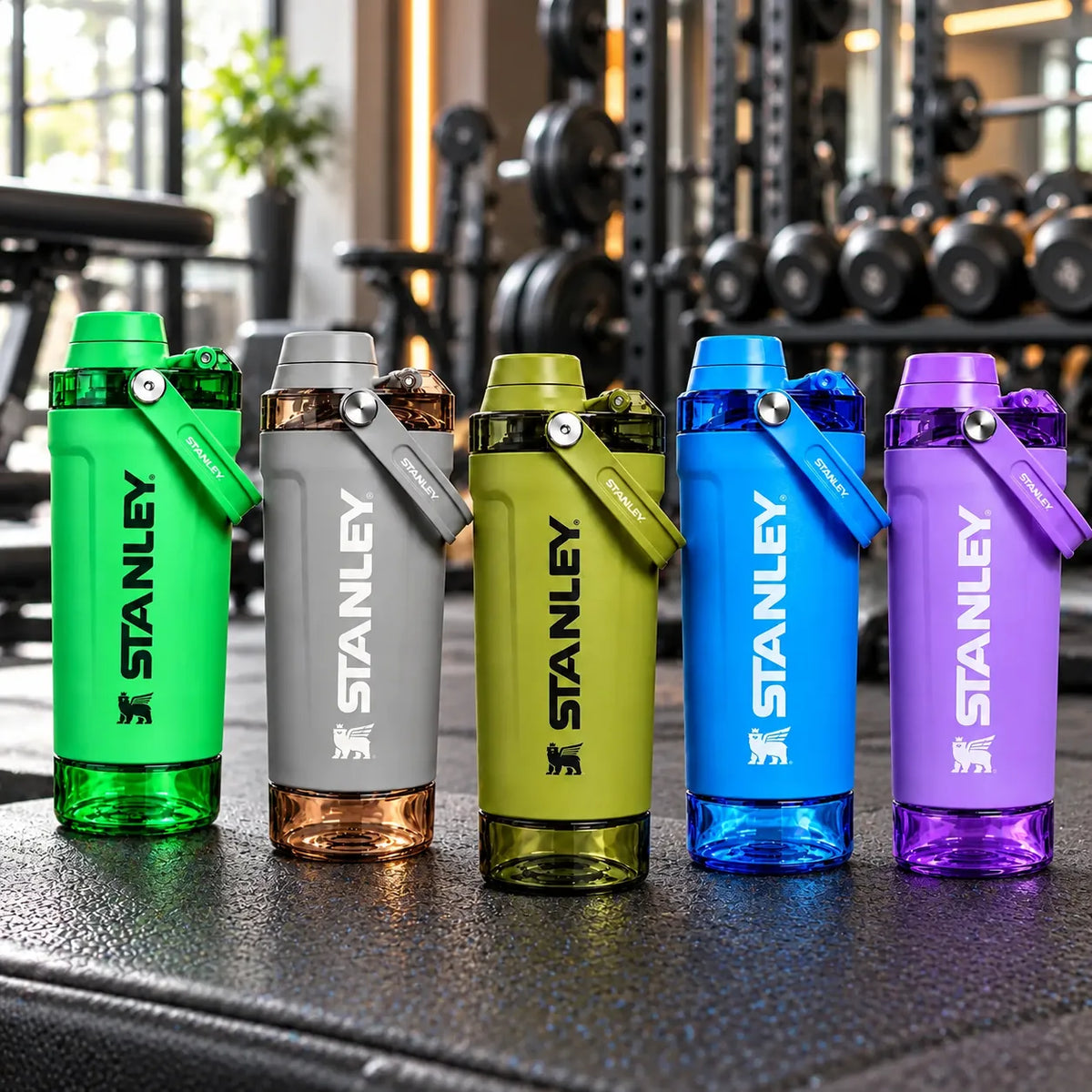 Stanley Protein Shaker Bottle 600ml Stainless Steel Sports Gym Bottle
